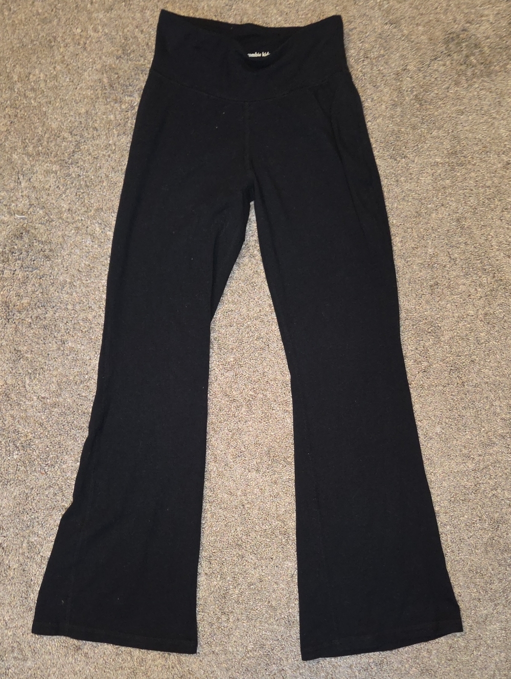 Girl's Black Flare Yoga Pants